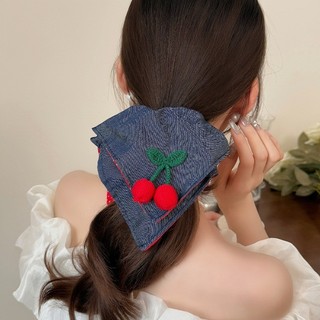 Nơ Anh Đào Scrunchie - Phụ Kiện Tóc Thời Trang