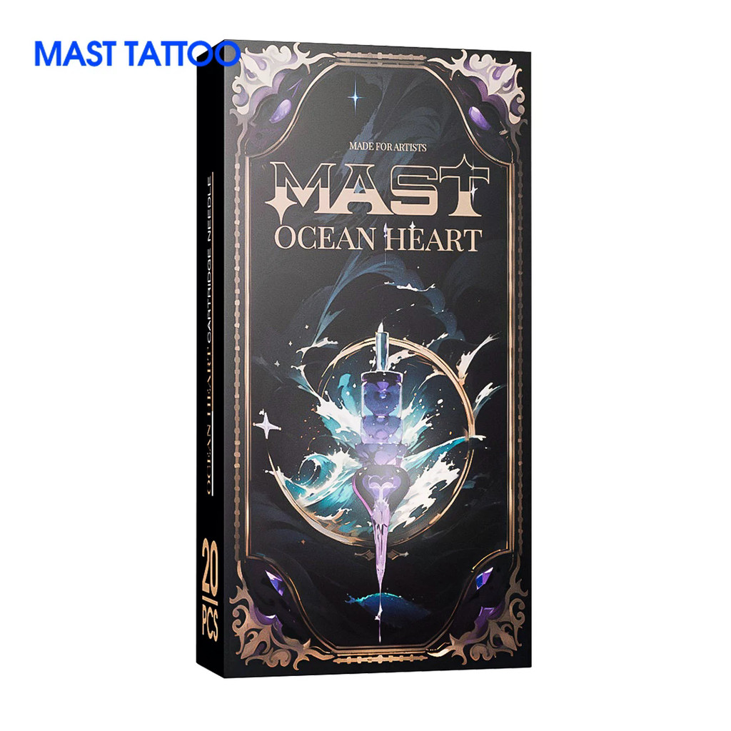 Mast Ocean Heart Tattoo Needles Hộp mực dùng một lần 20 chiếc Nghệ thuật Trang điểm vĩnh viễn PMU Ng