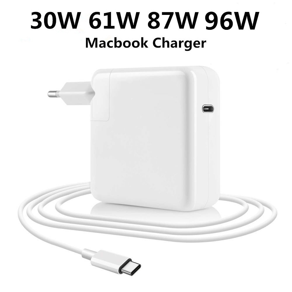 Bộ Sạc Nhanh Type-C Cho MacBook Pro 12 inch 13 inch 2016-2016 - 2019 30W 61W 87W PD USB-C