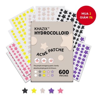 600 miếng dán mụn sao cho mặt Hydrocolloid dùng để che mụn và khuyết điểm trên mặt và da - 360/600 miếng