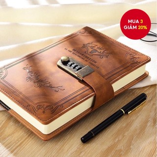 200 Trang A5 Retro Mật Khẩu Sách Có Khóa Nhật Ký Dày Sáng Tạo Sổ Tay Học Sinh Notepad Văn Phòng Phẩm Notebook Chất Kết Dính