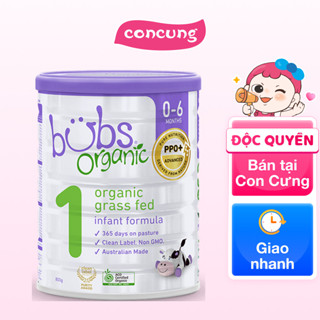 Sữa Bubs Organic Bovine số 1 800g (0-6 tháng)