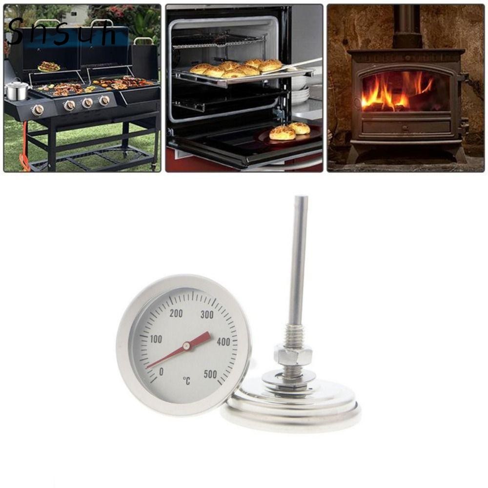 Nhiệt kế BBQ SNSUH Nướng thép không gỉ 0-500°C Đồng hồ đo nhiệt độ