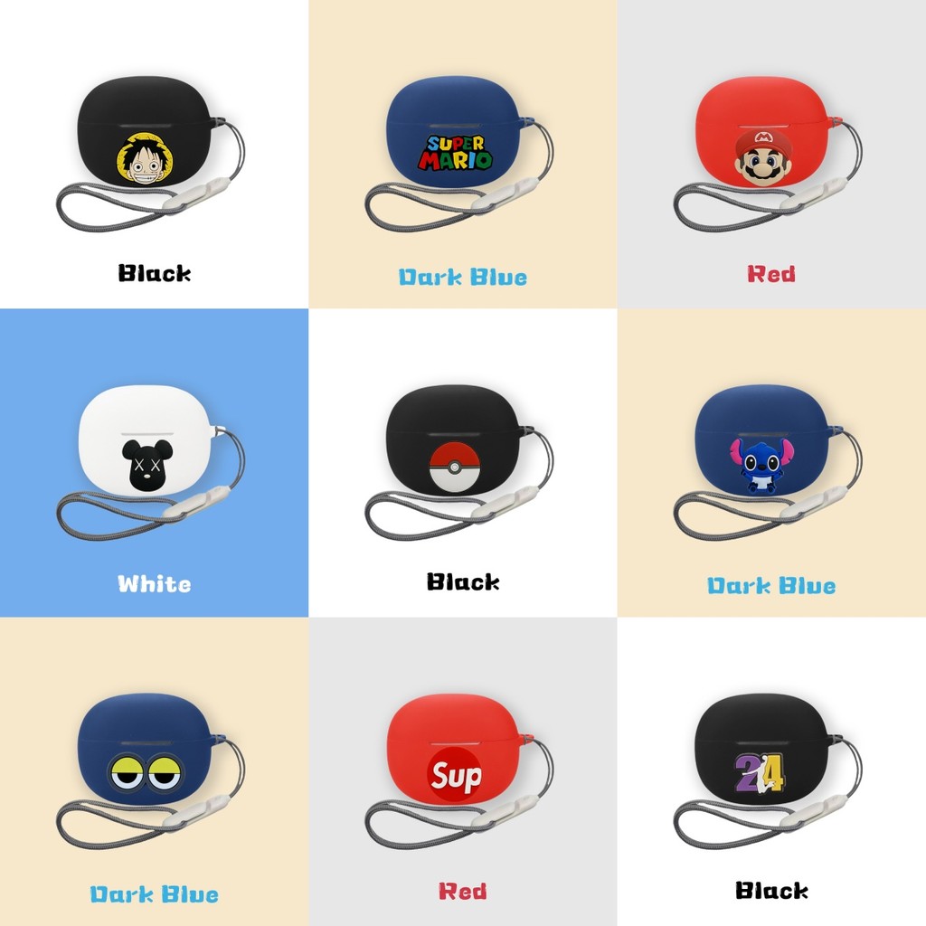 Case for QCY MeloBuds N70 Cute Cartoon Silicone Soft Case Suitable for QCY MeloBuds N70 Shockproof S