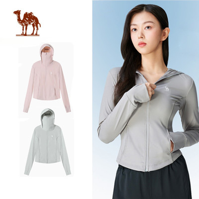 CAMEL CROWN  Ngoài Trời Chống Nắng Nữ Thoáng Khí Gạc Chính Hãng Ướt Chống Nắng Quần Áo