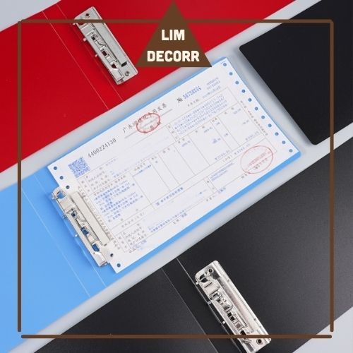 Bìa Kẹp Bill Hóa Đơn A5 Chống Nước – Lưu Trữ – Công Suất Lớn 200 Tờ LIM DECORR