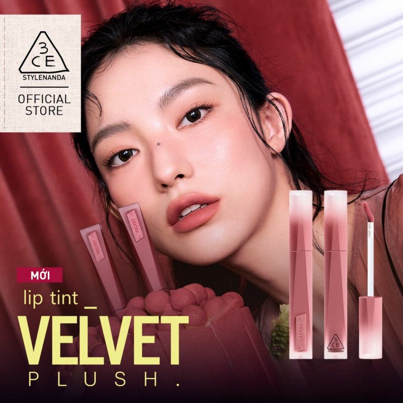 Son Kem Lì Nhung Mịn 3CE Velvet Lip Tint Plush | BigBuy360 - bigbuy360.vn