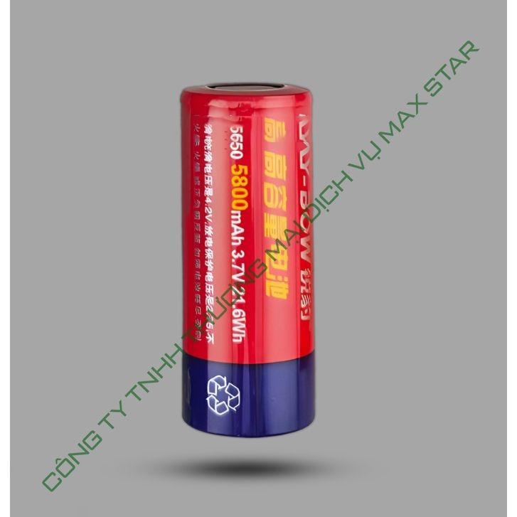 Pin gốc của đèn Raybow 1122 dung dượng 6000mah