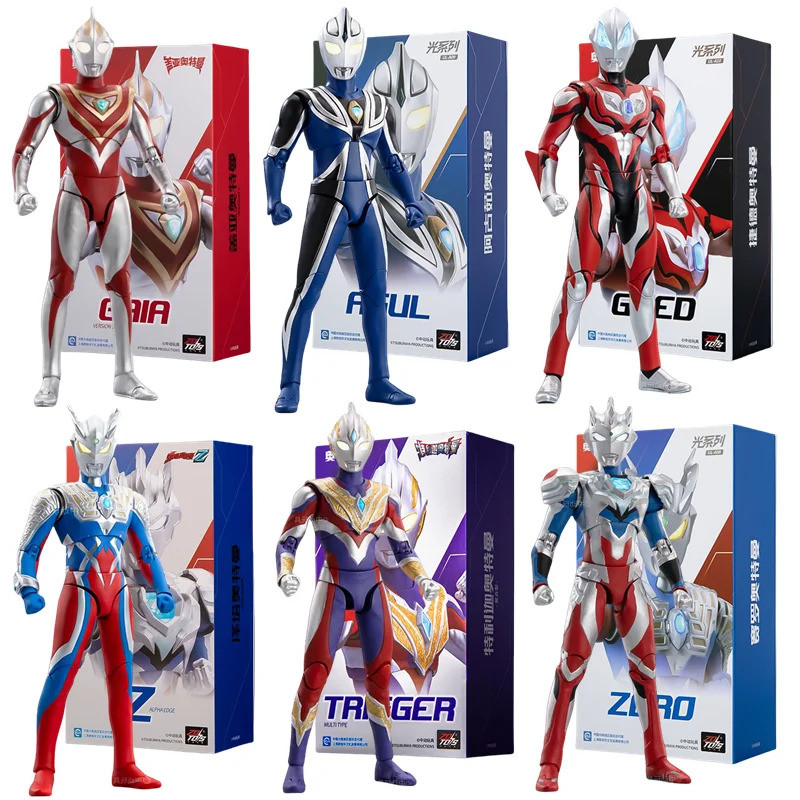 ZD Đồ Chơi Ultraman Tiga Bật Sáng Nhân Vật Hành Động Khớp Di Động Agul Geed Trigger Ace Seven Jack U