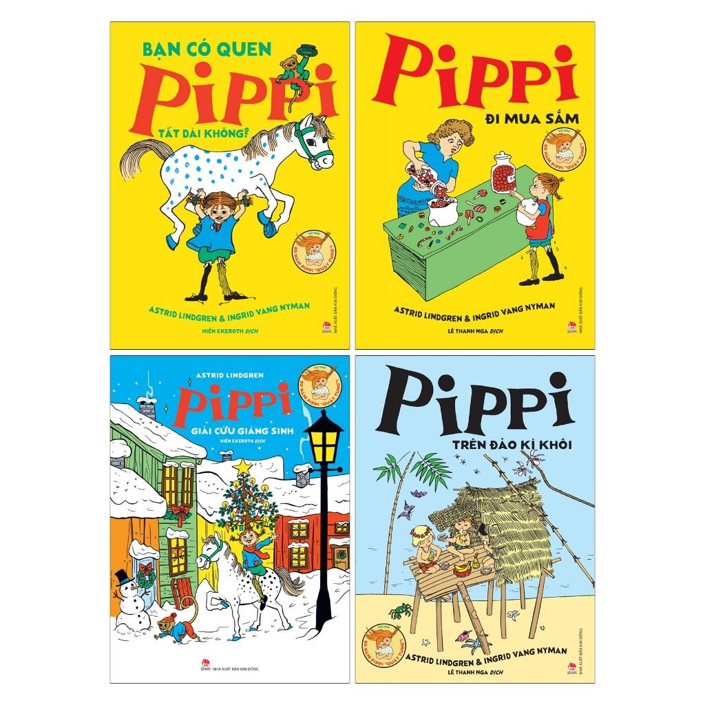 Sách - Combo Pippi Tất Dài (Bộ 4 Cuốn) S24h