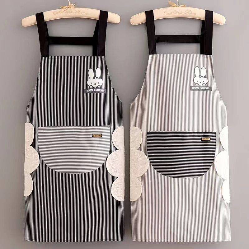 Fashion Waterproof Apron Kitchen Home Cooking Stain-Resistant Work Clothes for Work Apron LuJ2
