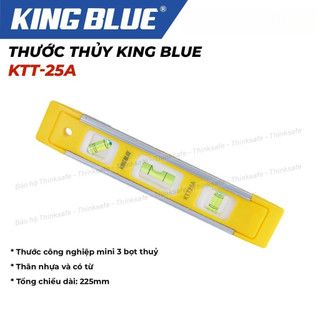 Thước Thủy Nam Châm 225mm KingBlue KTT-25A, Thước Thủy Mini Nhỏ Gọn, Thước Nivo Thân Nhựa Và Có Từ