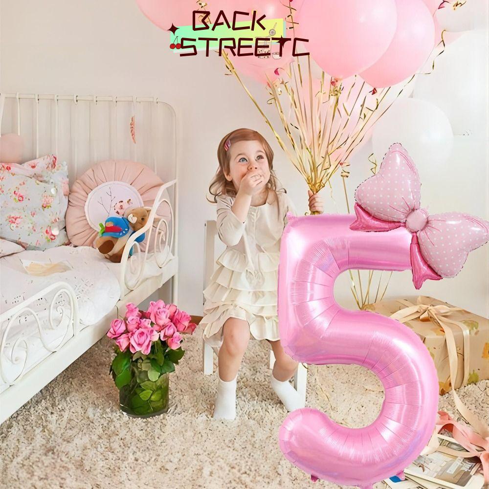 BACKSTRETC2 Quả bóng số sinh nhật, Đồ trang trí sinh nhật Bóng bay số Jumbo 40 Inch, Tiệc sinh nhật 
