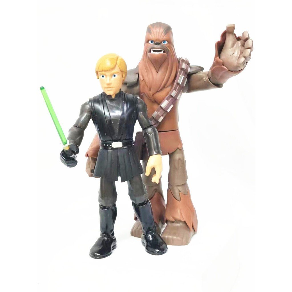 Sản phẩm mới 14,5cm Chính hãng Số lượng lớn Skywalker Luke và Chubaka Joint Super Action Hình 3H6H