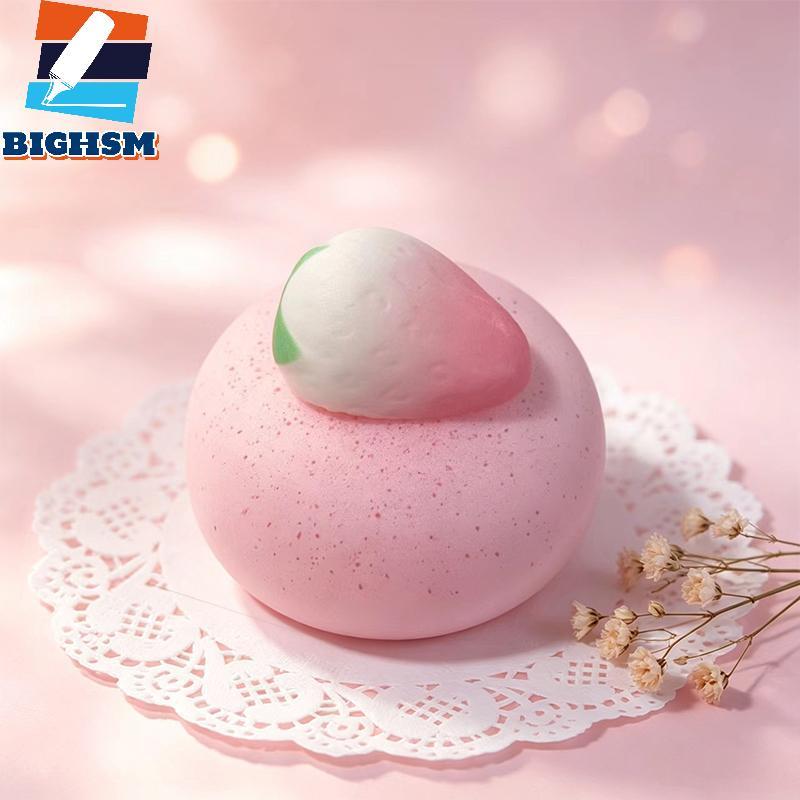 [BIGHSM] Chậm Phục Hồi Thực Tế Dâu Tuyết Mochi Bánh Bouncy Kết Cấu Mềm Fidget Đồ Chơi Để Trang Trí Q
