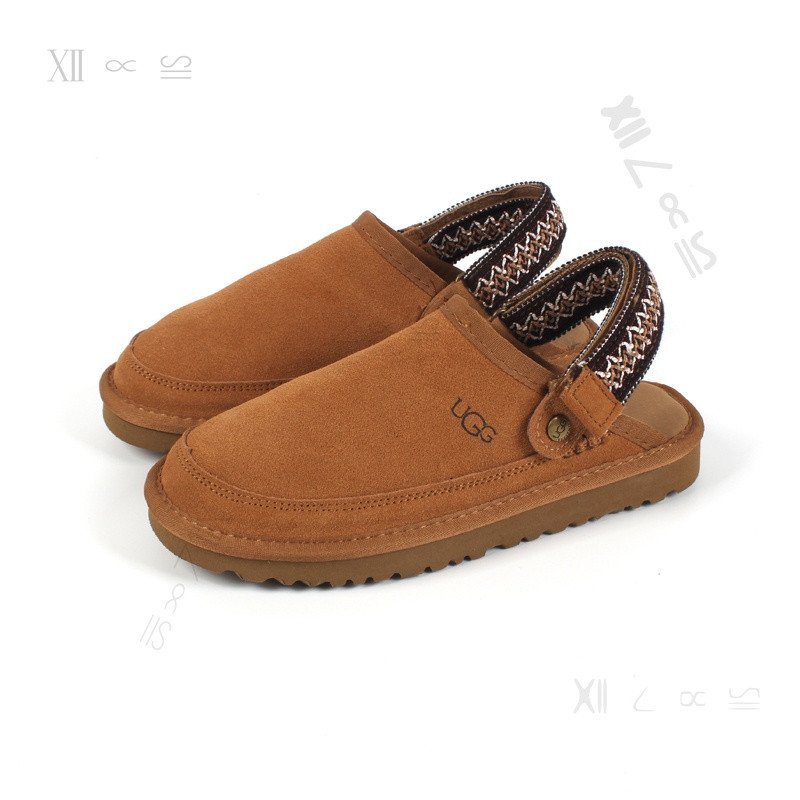 Ugg 2025 Mùa Đông Mới Cổ Điển Baotou Xăng đan Nam Nữ Flat Casual 35-45