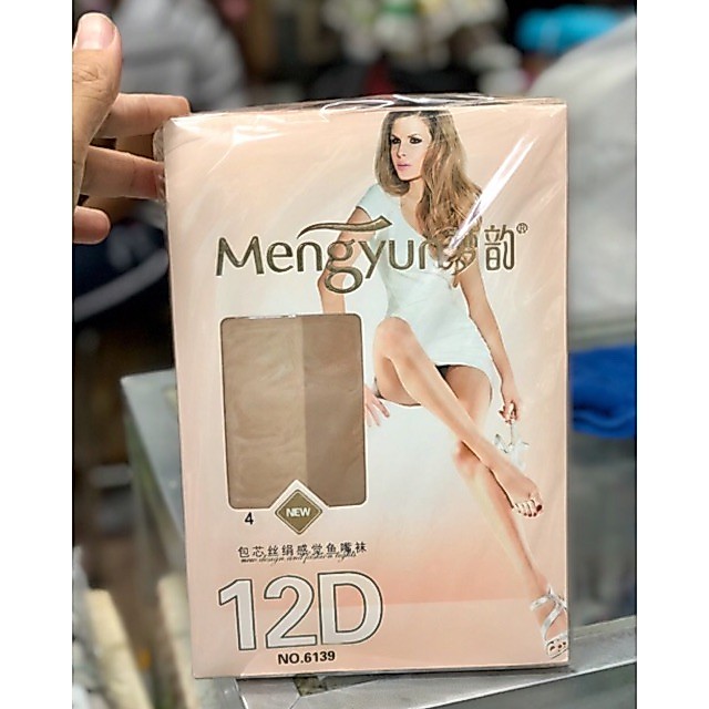 Lốc 6 đôi tất quần da nữ Mengyun xỏ lòi ngón 6139
