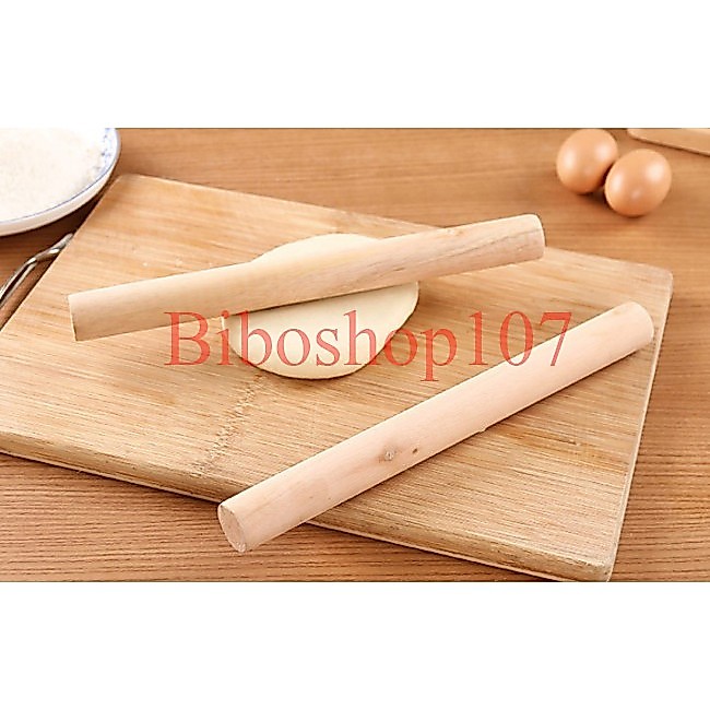 Cây cán lăn bột gỗ 28cm - 30cm