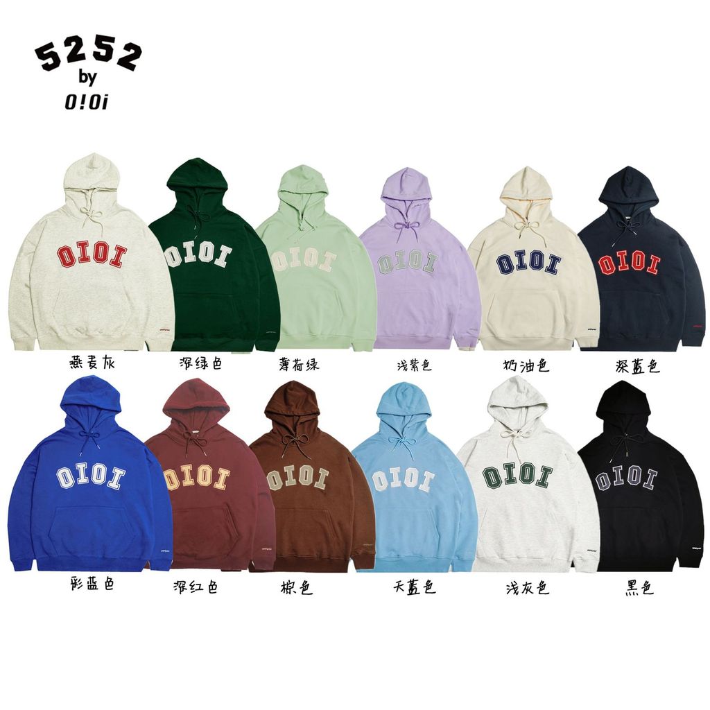 YRUQ Spot Goods South Korea oioi Loose-fitting hoodie5252byoioi Male and Female Couples rose Park Ch
