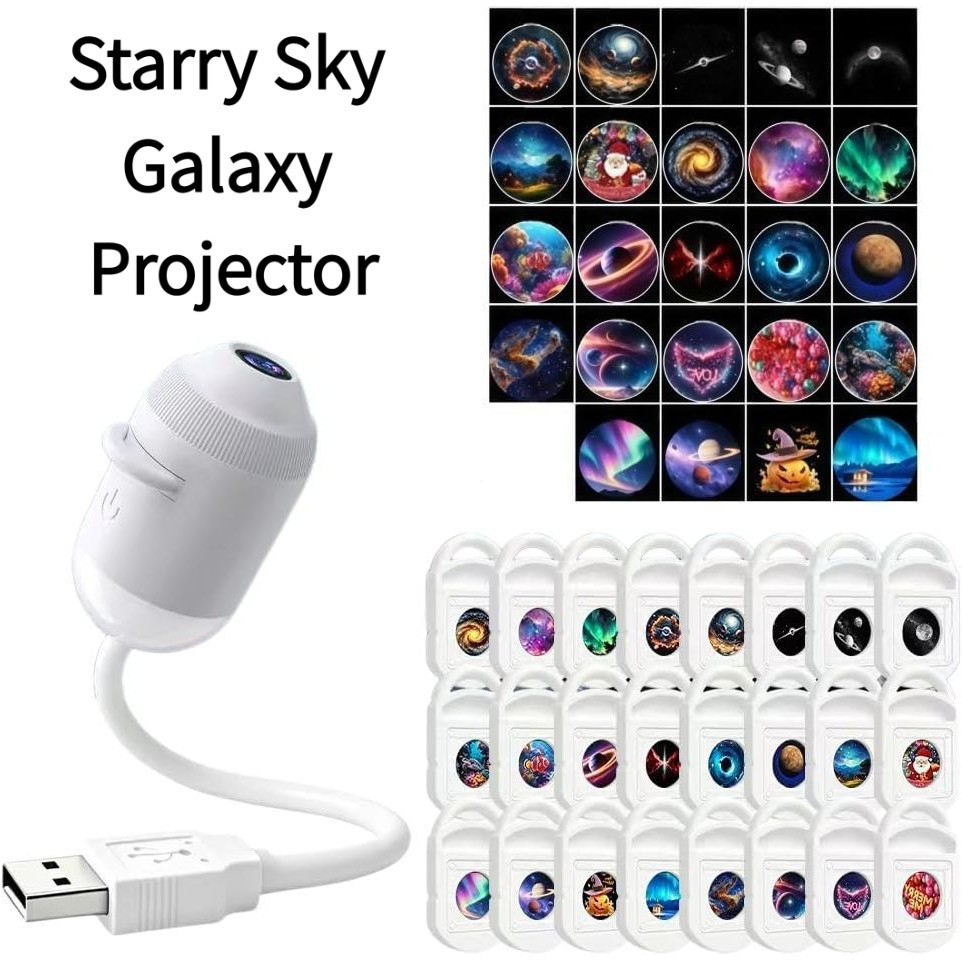 Starry Sky Galaxy Projector Mini Night Light for Living Room Bedroom Wedding Decoration Night Sleepi