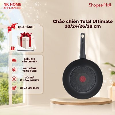 Chảo chiên Tefal Ultimate 20/24/26/28 cm - Sản xuất tại Pháp - Dùng mọi loại bếp - Hỏa tốc 2h HCM