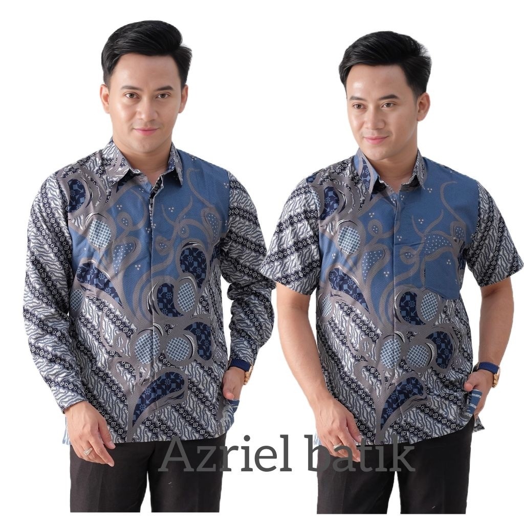 Áo sơ mi nam KEMEJA Azriel Batik cao cấp, mát mẻ, thoải mái Baju Batik Lelaki