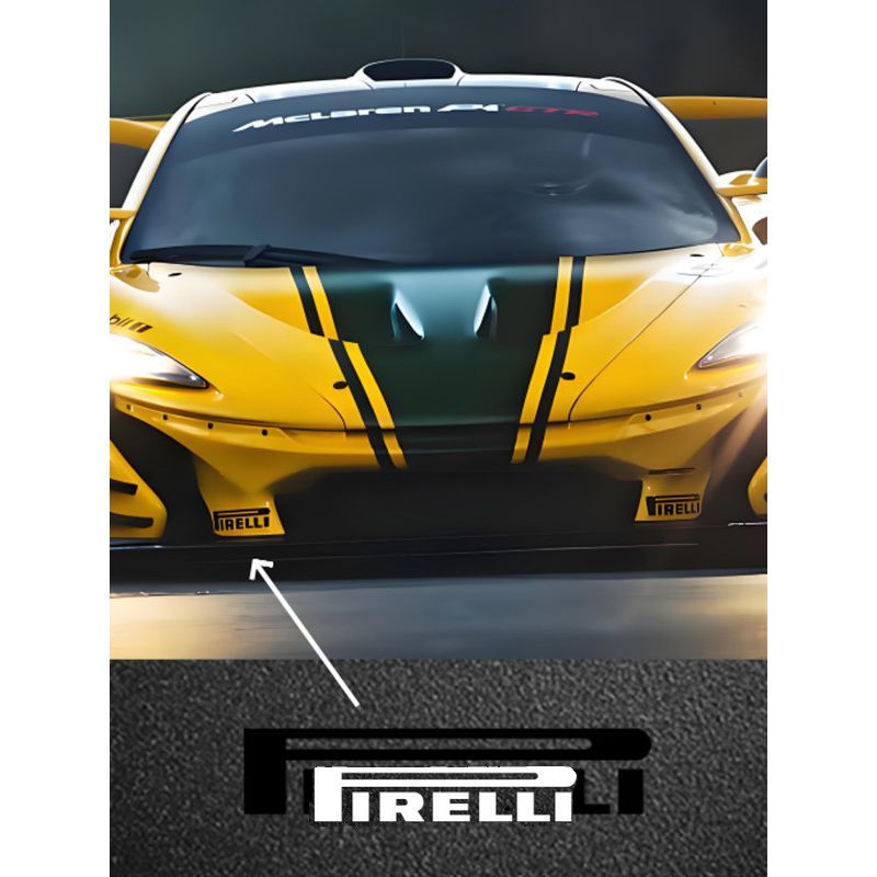 Pirelli stickers, 911, 718, CLUBMAN racing-style body decoration decals