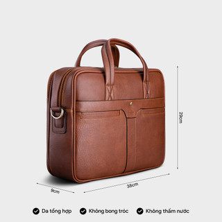 Cặp Công Sở Lata (Thời trang nam basic đựng laptop 14 inch - Cặp da CA34)