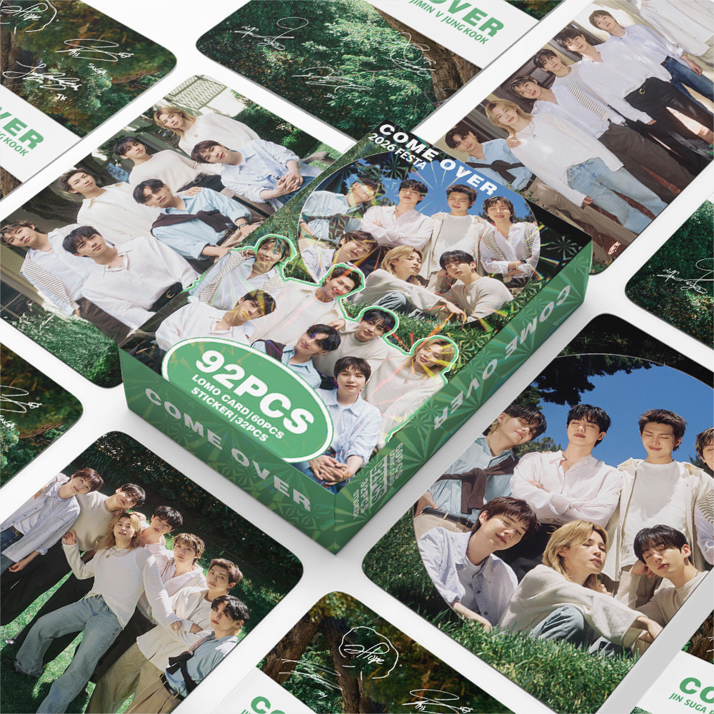 KPOP 92 Cái / hộp BTS 13TH 2026FESTA Photocards BTS 13TH 2026FESTA KPOP LOMO Thẻ Bộ Sưu Tập