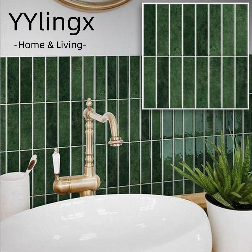 Nhãn dán tường gạch YYLINGX, Nhãn dán tường tự dính chống thấm nước chống ẩm, Nhãn dán cải tạo tủ bế