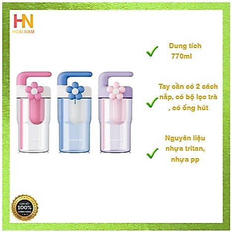 Bình nước nhựa tritan Lock_n_ Lock Handy Infuser Bottle ABF916 dung tích 770ml - 3 màu