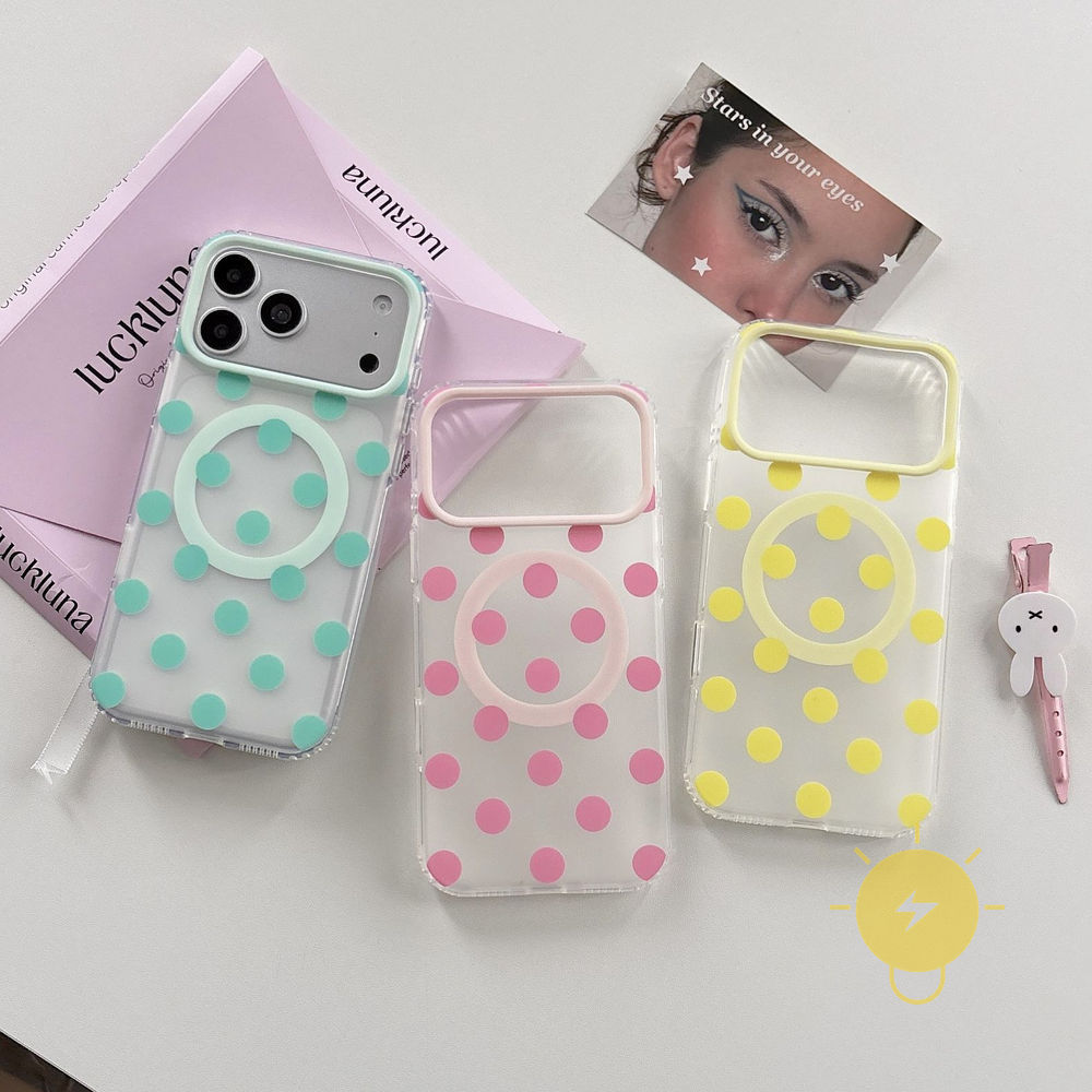 Phone Case For iPhone 17 Pro Max 16 15 TPU Magnetic Air Bag Translucent Air Bag Aesthetic Korean Cut
