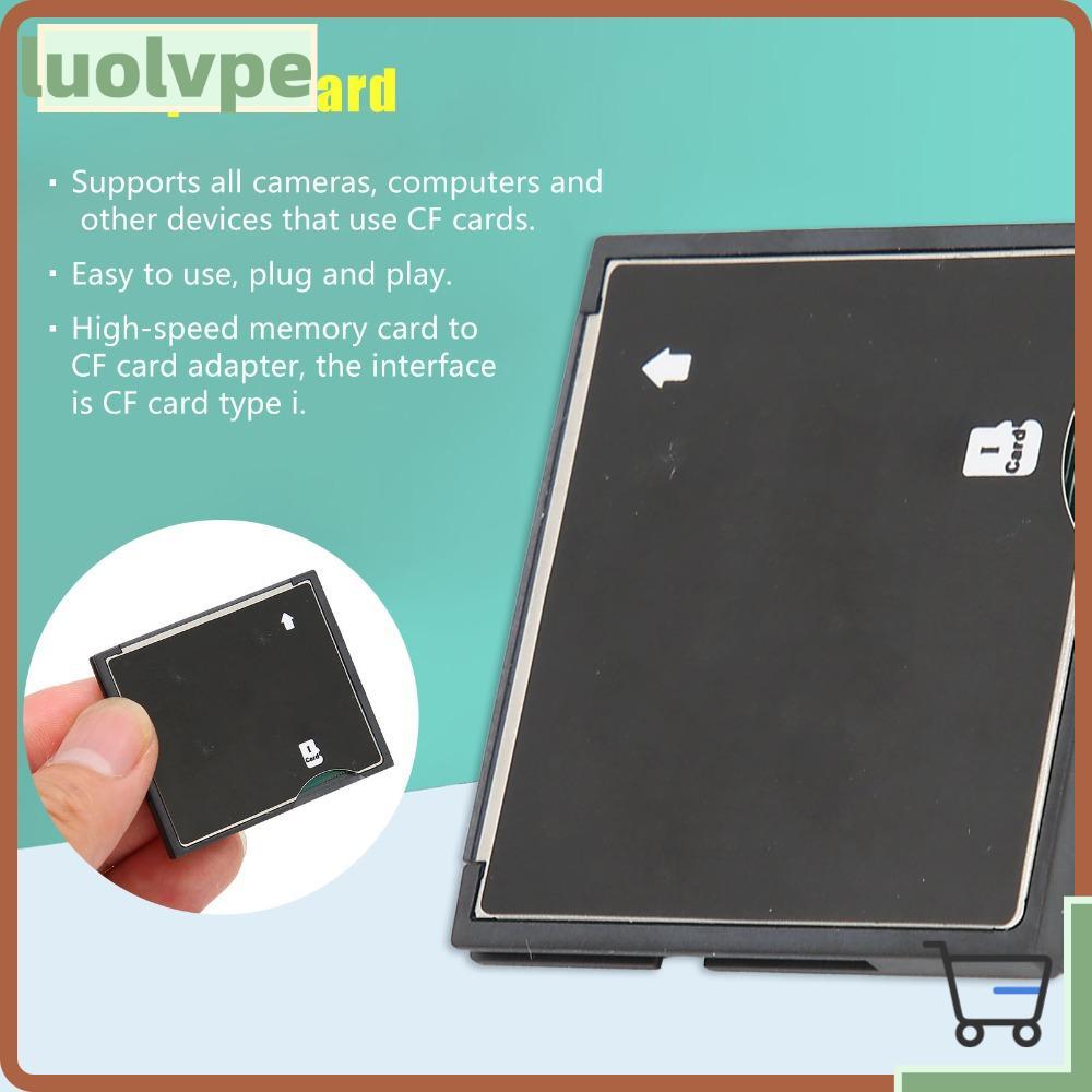 LUOLVUO Thẻ Lưu Trữ Micro Sang Bộ Chuyển Đổi Thẻ CF, Giao Diện CF Loại I Truyền Tốc Độ Cao Thẻ Nhớ Đ