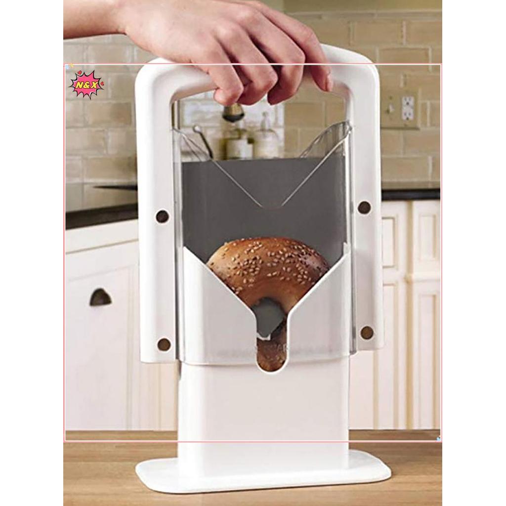 N & X 2023 Máy thái lát đa năng Oril Bagel mới bằng thép không gỉ de Bread Cake Buns Máy cắt bánh mì