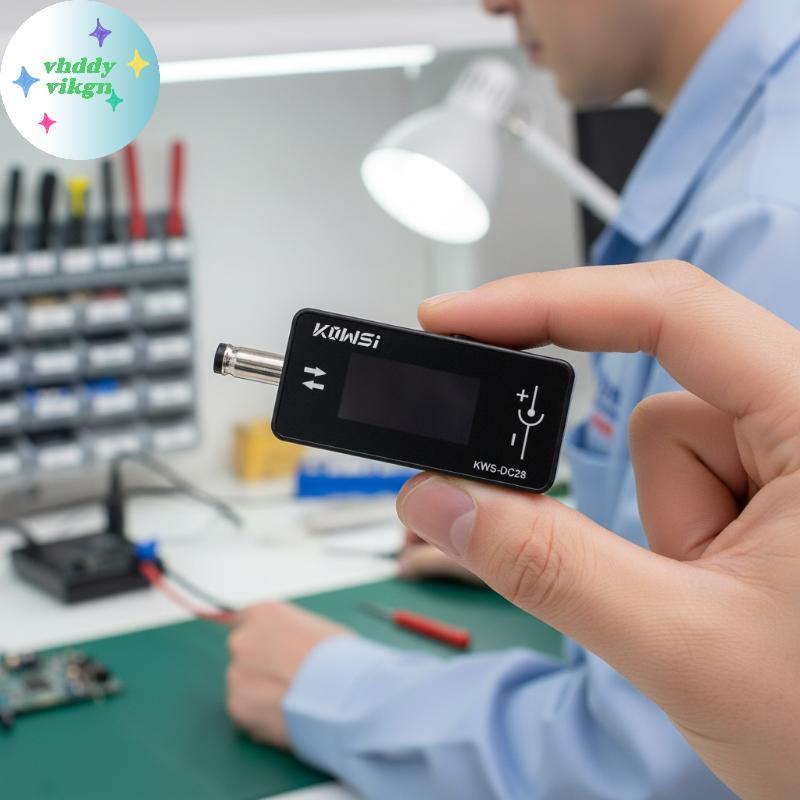 VHDD KWS DC28 Đồng hồ đo điện áp tiêu thụ điện áp tiêu thụ điện áp 0.96 Inch TFT HD Màn hình kiểm tr