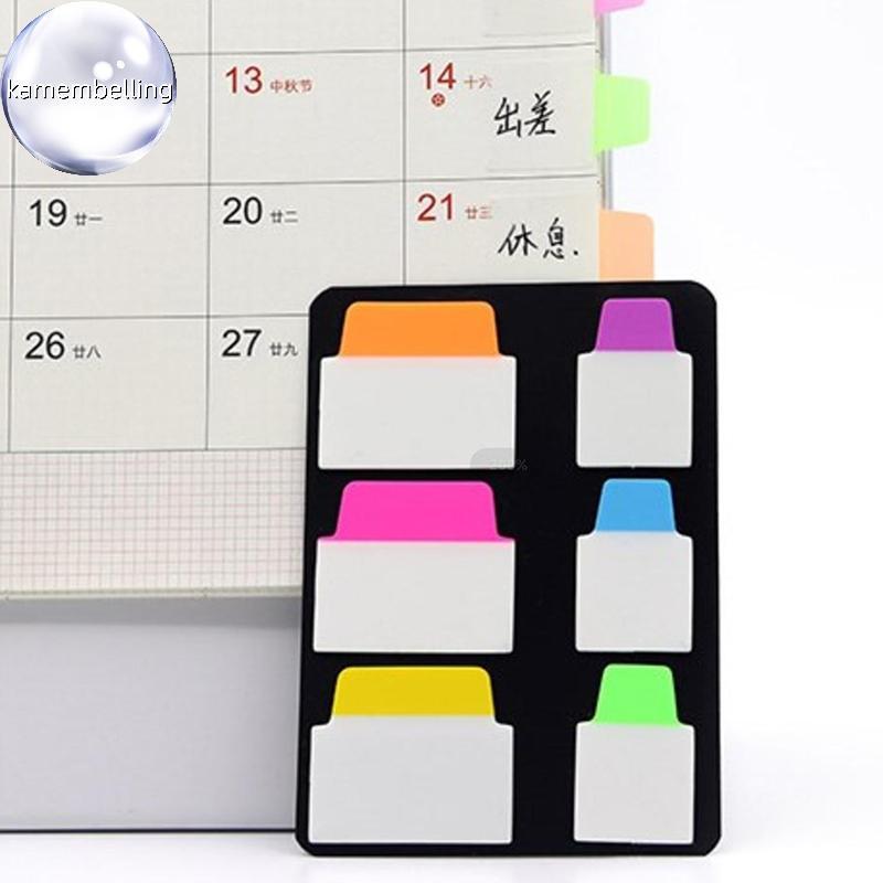 Kamembelling 120 Trang Đơn Giản Nguyên Chất Trong Suốt Stiers Màu Nhãn Stiers DIY Stiy Notes Đồ Dùng