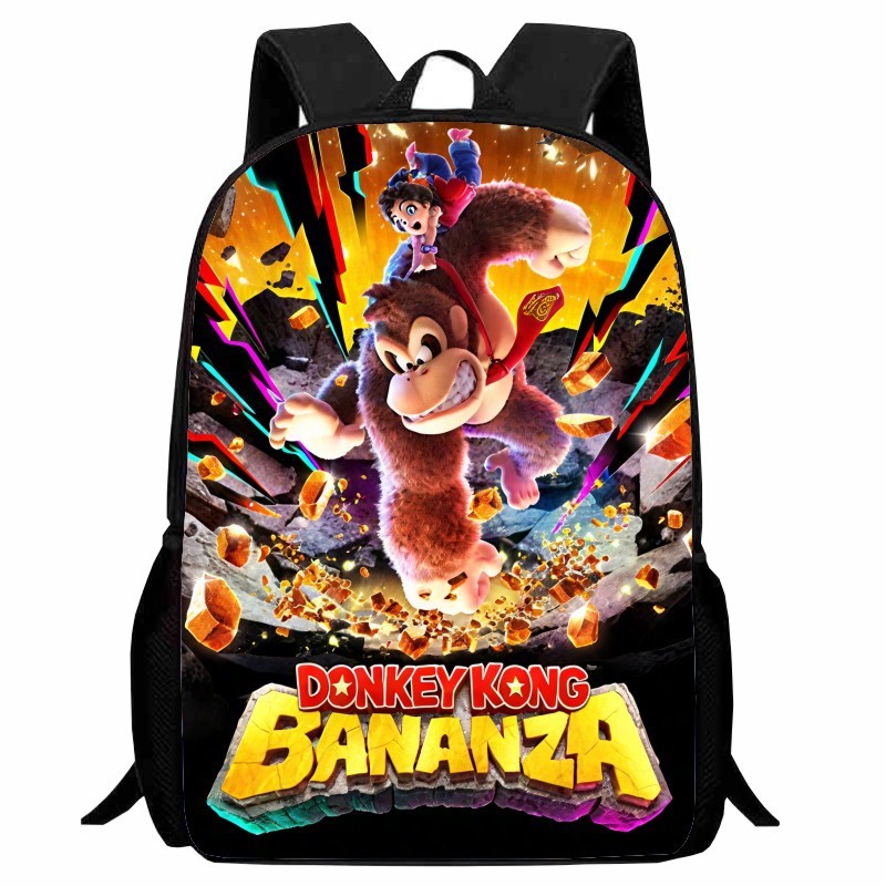 Ba lô học sinh Donkey Kong Bananza Ba lô hoạt hình Nam