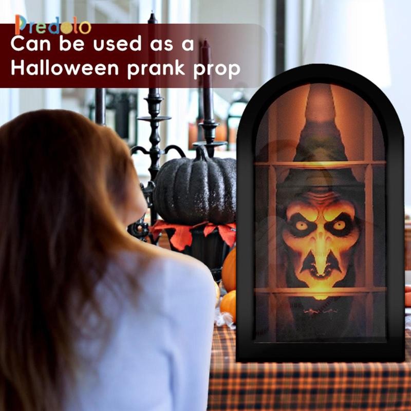 Halloween Mới Lạ Gương Phù Thủy Eerie Gương Trang Trí Nhà Cho Bữa Tiệc Trong Nhà