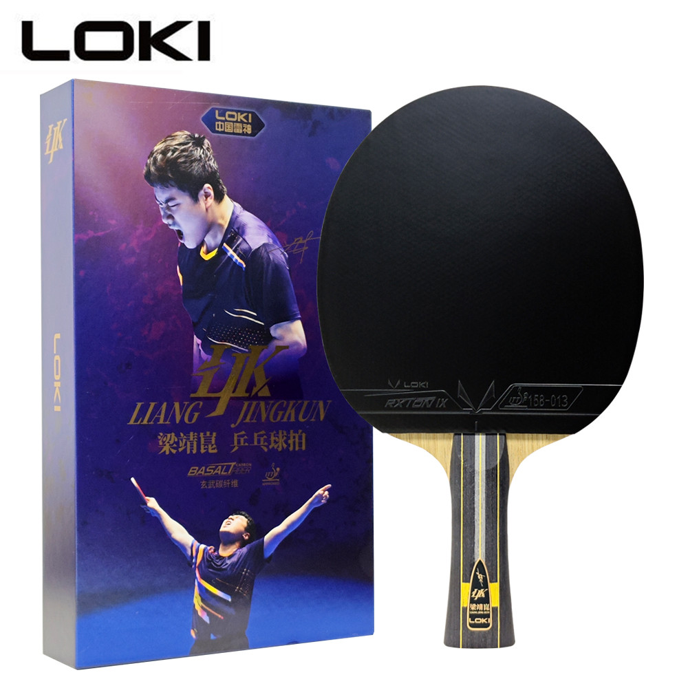 Vợt bóng bàn LOKI LJK chính hãng 5Wood + 2Carbon OFF + LIANG JINGKUN Ping Pong Bat Paddle với RXTON 