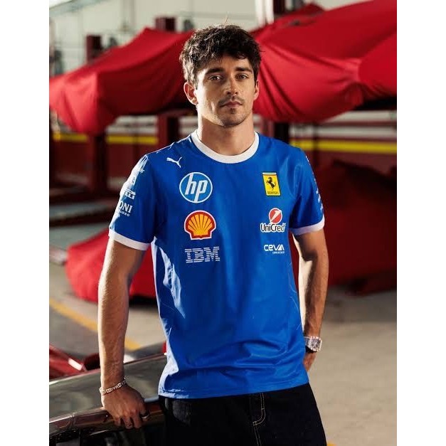 【Ready Stock】 F1 men's women's short sleeve summer racing team shirt S4dl