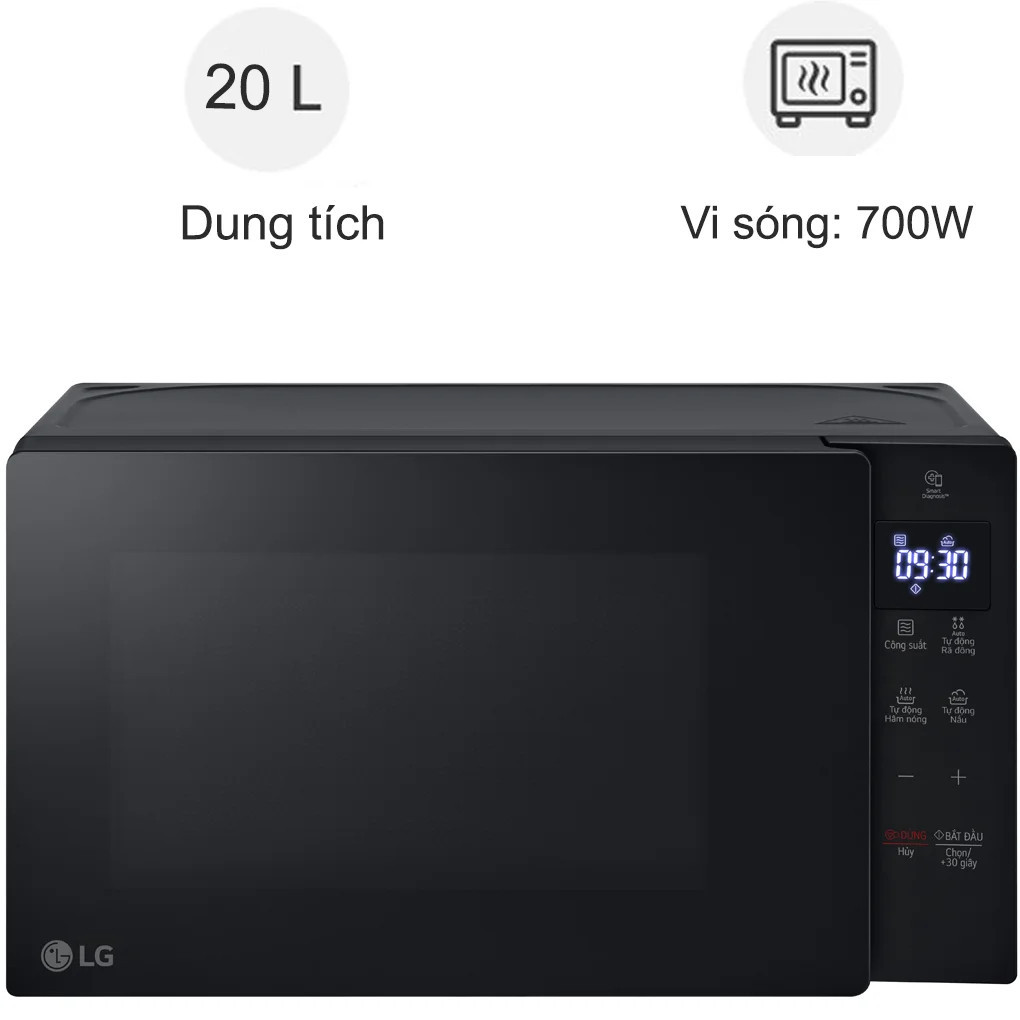 Lò Vi Sóng LG MS2032GAS 20 Lít   Bảo hành chính hãng 12 tháng - Hàng chính hãng