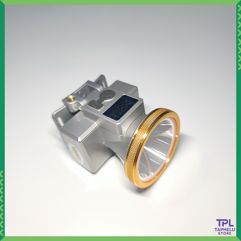 Đèn đội đầu siêu sáng XJ 503, pin trâu, sáng 20 giờ, chóa 6cm, chống nước dùng để đi mưa, led lazer