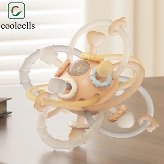 coolcells COOLCELLS Đồ chơi trẻ em, Quả bóng tròn Silicone mềm Bóng tròn Manhattan, Quả bóng silicon nhai có thể lấy bóng Miếng dán lục lạc Trẻ sơ sinh 0-12 tháng tuổi