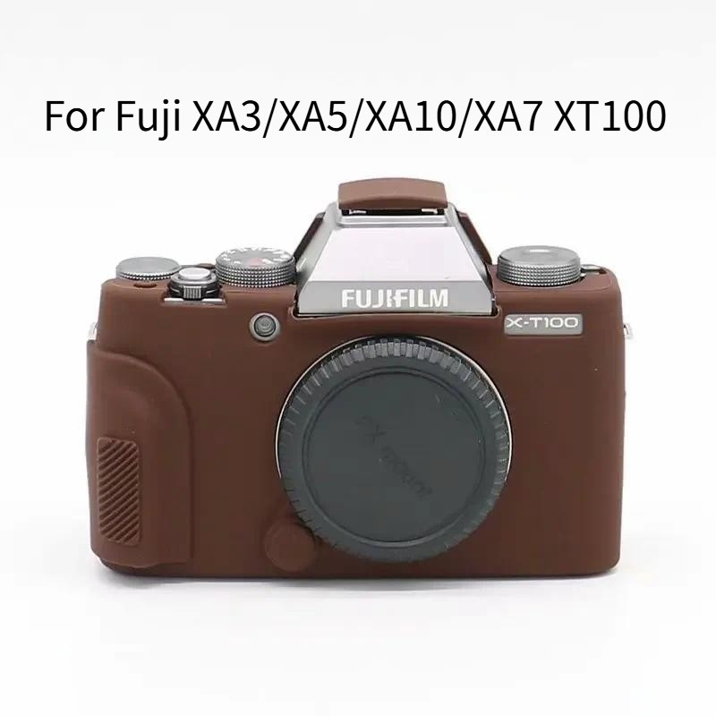 Ốp Lưng Máy Ảnh Cho Fuji XA3 XA7 XT100 Silicon Mềm Bảo Vệ Da Fujifilm