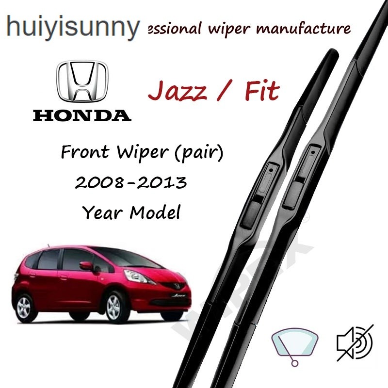 HYS Cho 2008 Đến 2013 Honda Jazz / Fit 14 + 26 Bộ lưỡi gạt nước phía trước / Cặp cho Bộ gạt nước kín
