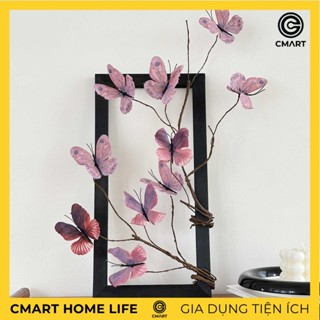  CMART.Gia dụng Khung Tranh Bướm Bay Decor Trang Trí Phòng Khách Phòng Ngủ CMK01 
