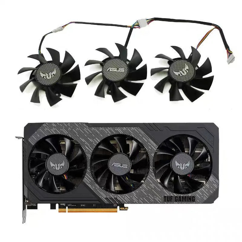 75mm FD8015U12D RX 5700 RX 5700 XT gpu làm mát cho ASUS GTX 1660 Ti 1660 Super RX 5700 XT TUF X3 OC 