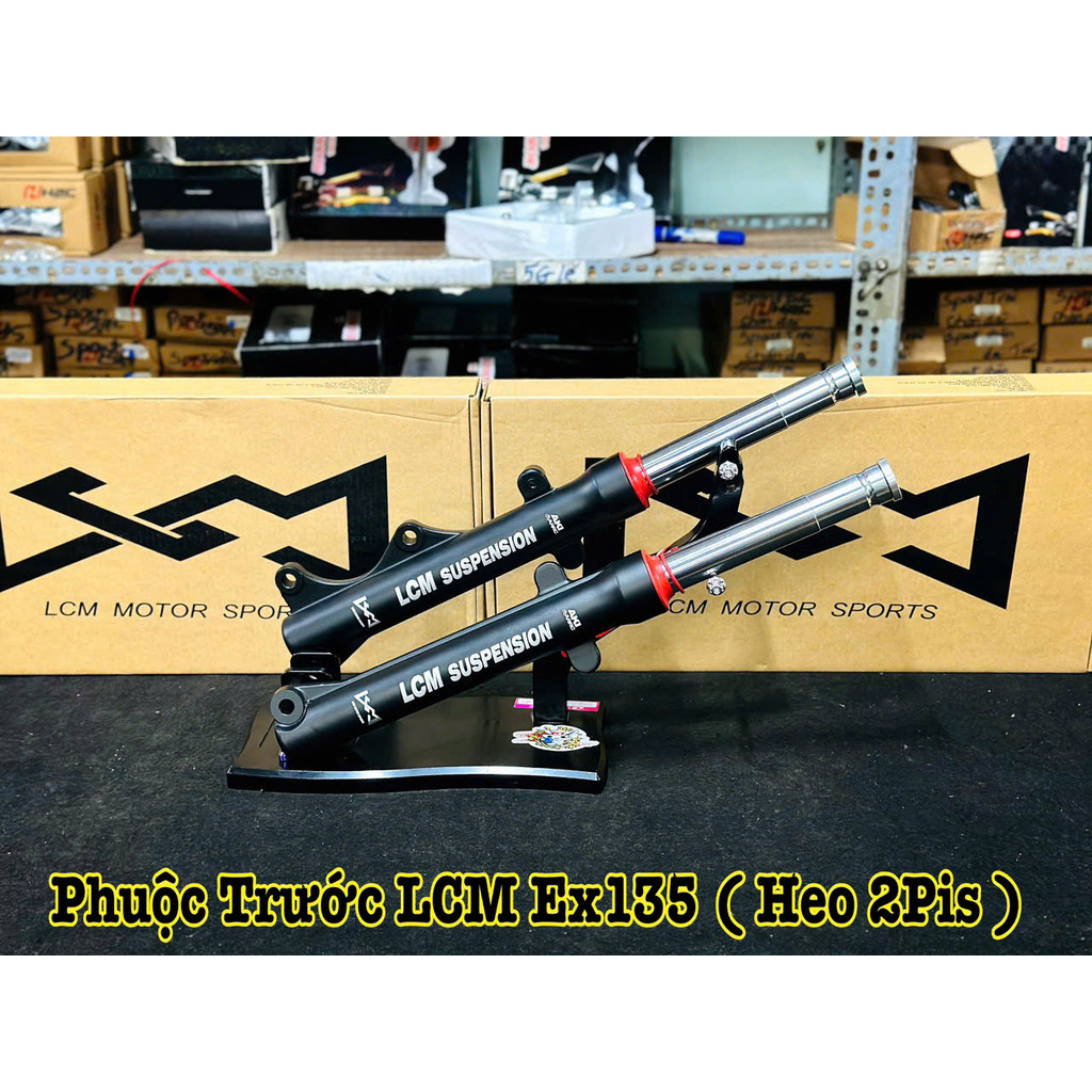 Phuộc Trước LCM Dùng Cho Ex135 2011 ( Heo Dầu 2Piston ) Hàng Chính Hãng LCM Gắn Như Zin ====