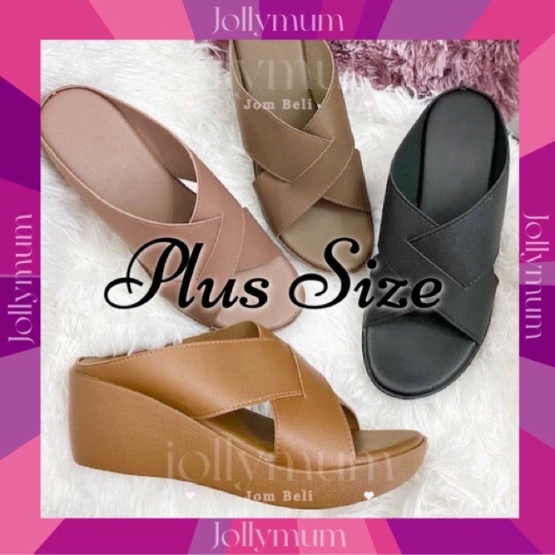 YC2 Jollymum 🇲🇾 SOVY Woman Wedges YC2US SIZE 10 - 12 Platform Wedges Kasut Perempuan Saiz Besar NOVY