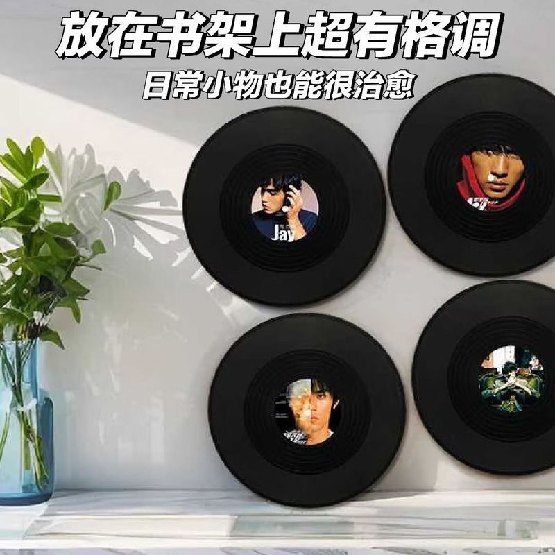 Những Điều Tốt Đẹp JAY Chou JAY Retro JAY Chou Vinyl Record TV Lối Vào Máy Tính Để Bàn Trang Trí Quà